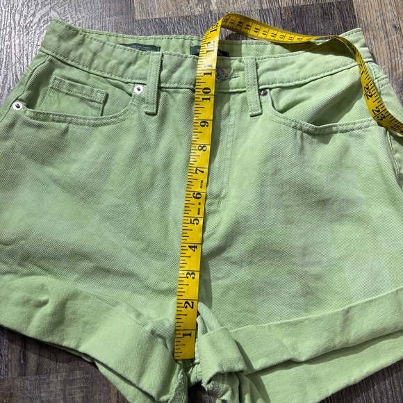 Women’s shorts Wild Fable Highest Rise Green Checkered Mom Shorts size 4 - Picture 9 of 10